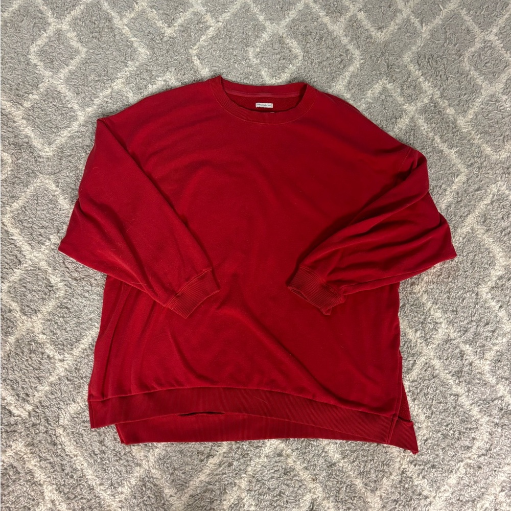 American Eagle Outfitters Rich Red Crewneck Sweater